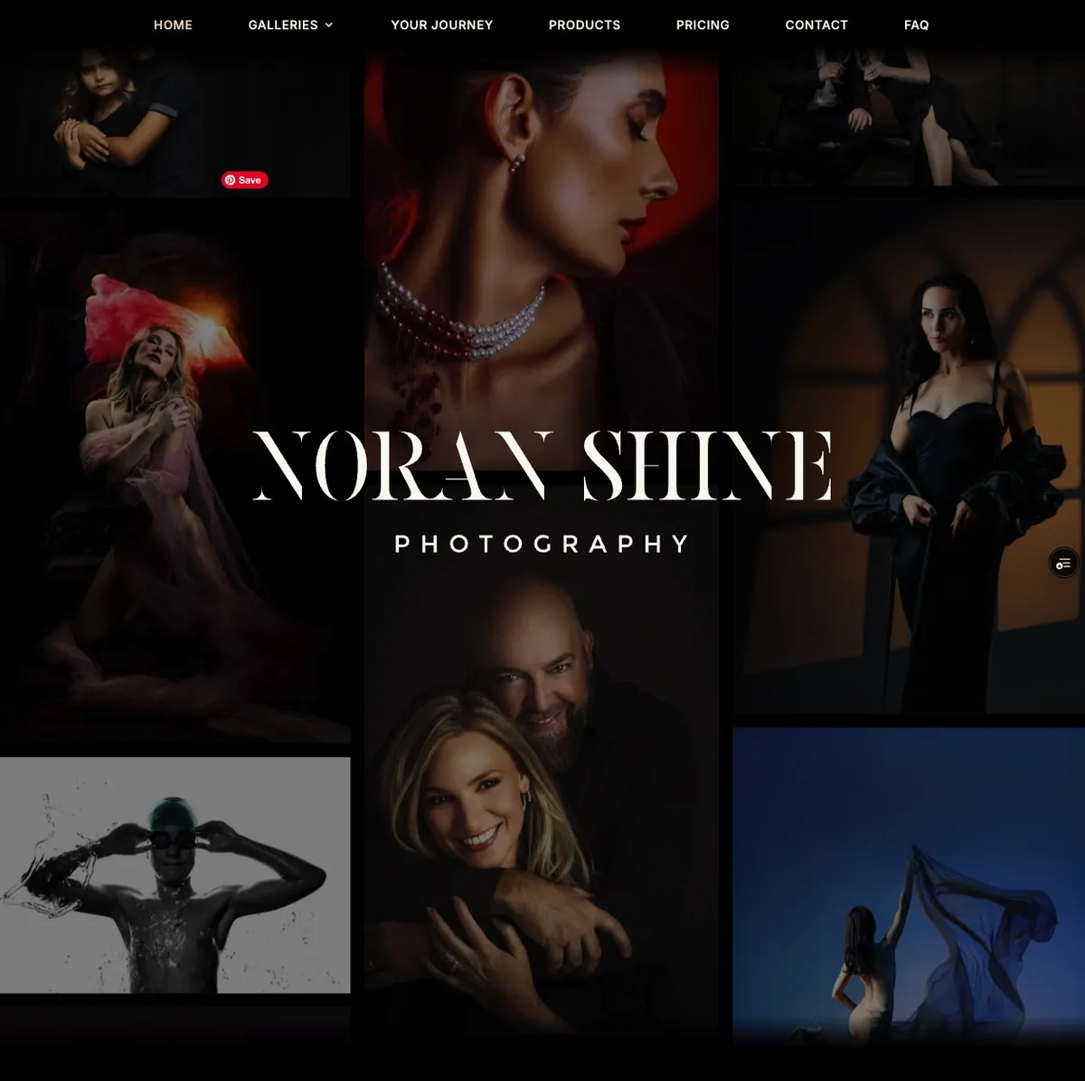 New Noran Shine Photography website homepage