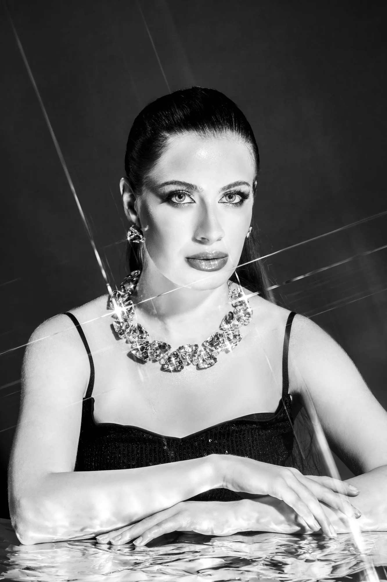 Bold dramatic portrait