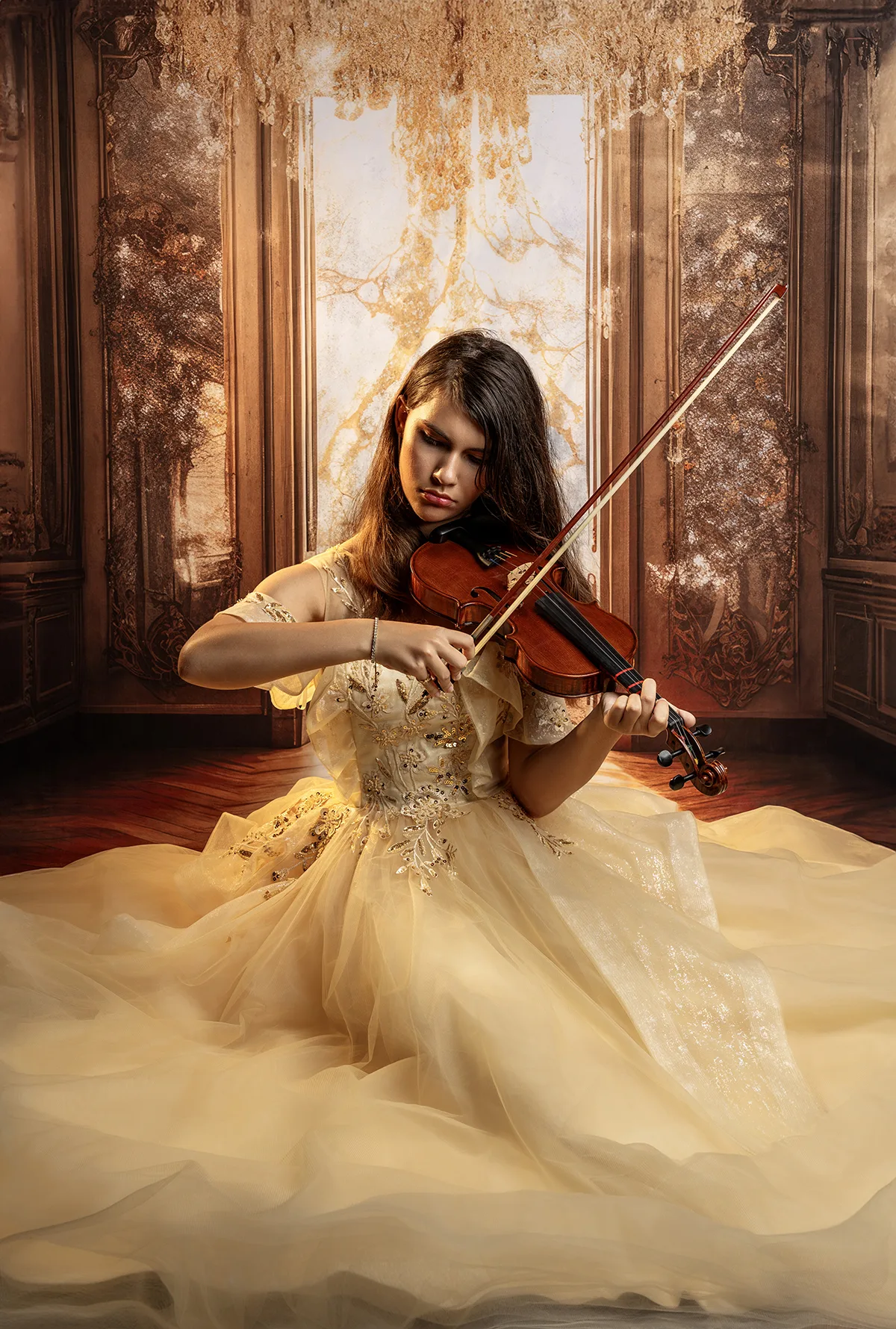 Creative family portrait