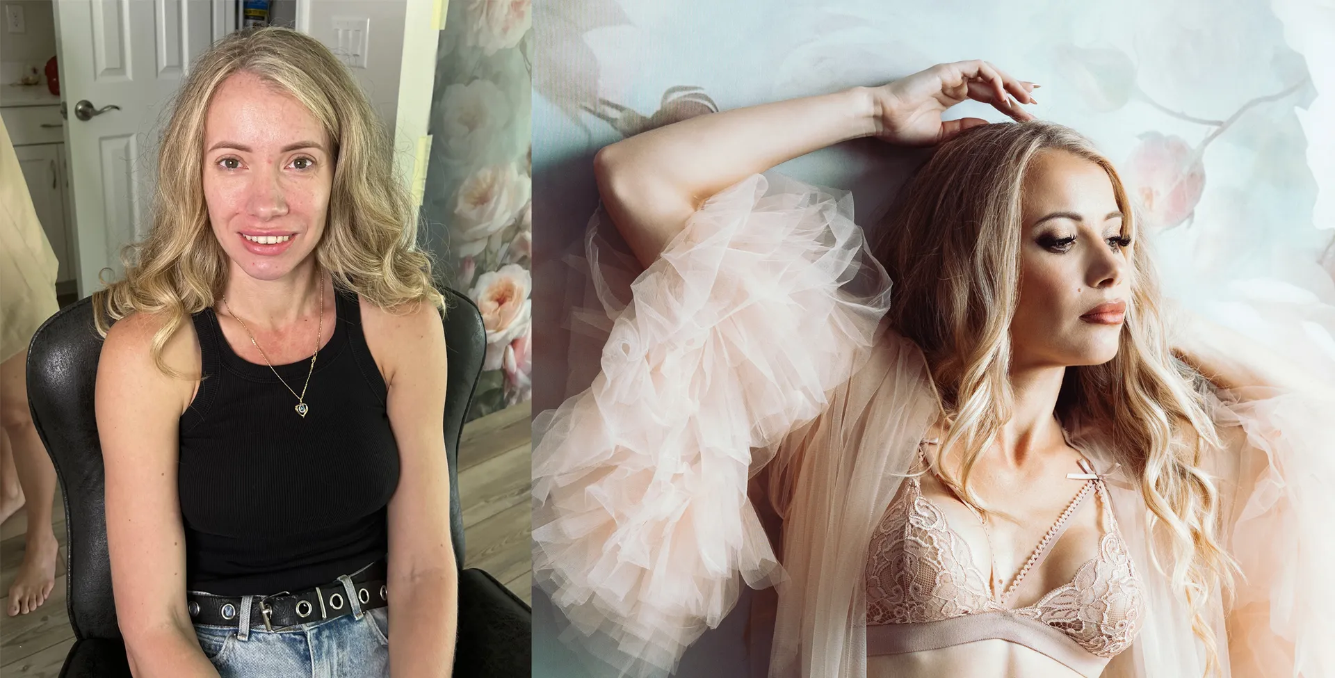 Before and after transformation